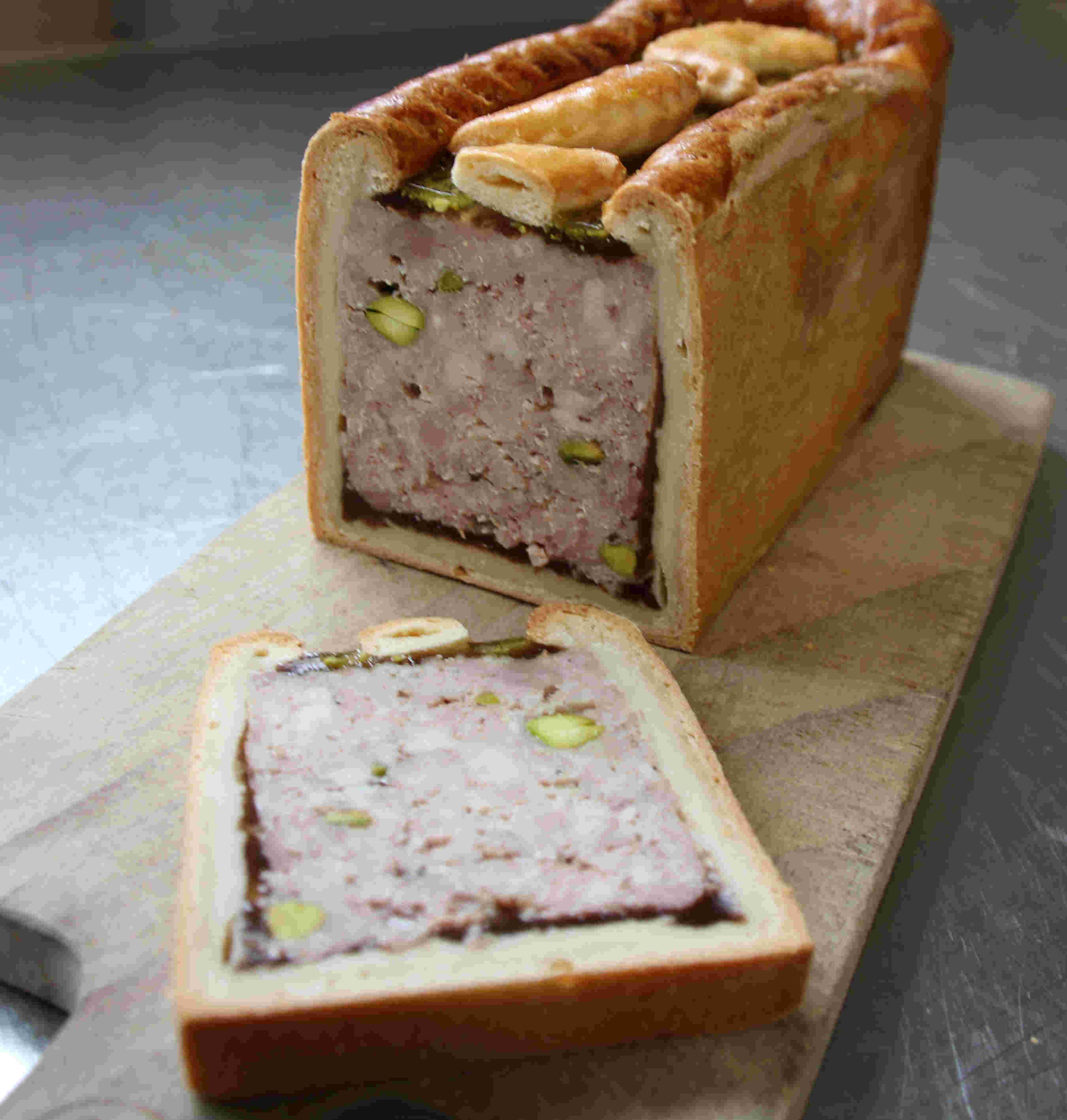 Pâté en croûte pistaché
