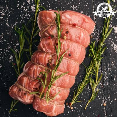 Longe de veau mariner et Confit d'oignons à rôtir